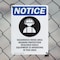 Signmission Hazardous Noise Area OSHA Notice Sign, Plastic, 10in W x 14in L, 2PK OS-2PACK-NS-P-1014-V-13323 - alternate 4